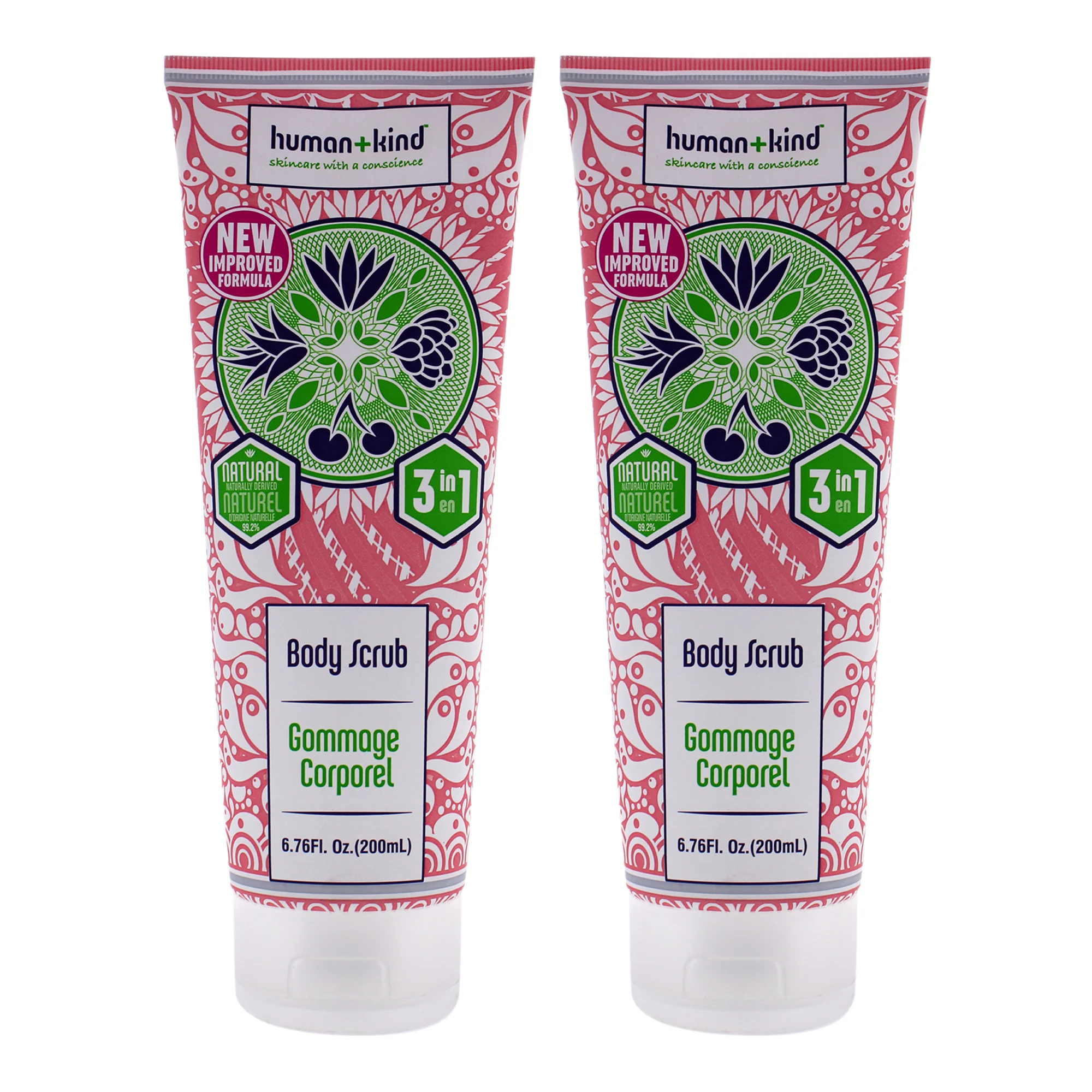 Body Scrub - Pack of 2 by Human+Kind for Unisex - 6.46 oz Scrub - Olabens