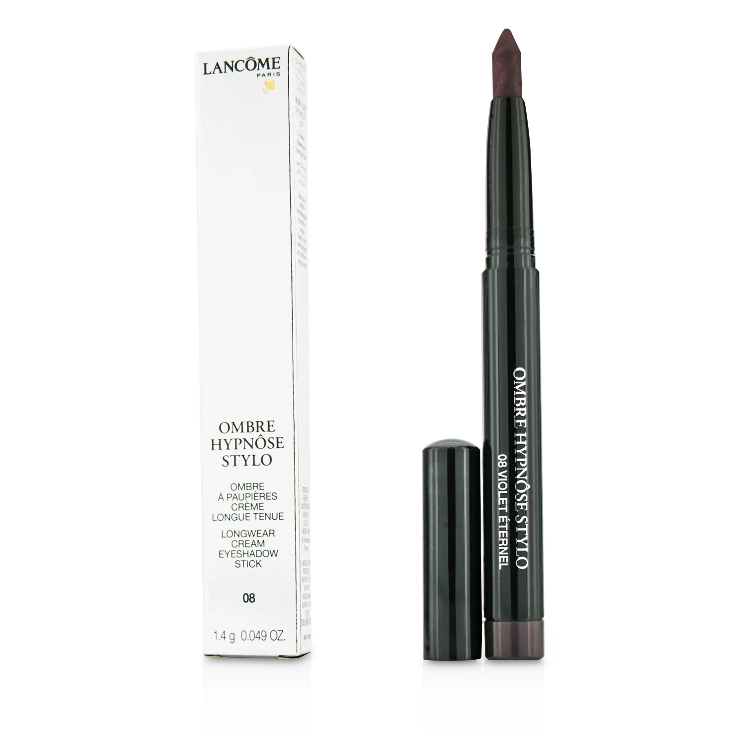 Lancome Ombre Hypnose Stylo Longwear Cream Eyeshadow Stick - # 08 Violet Eternel  1.4g/0.049oz - Olabens