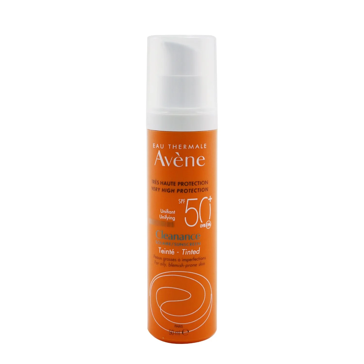 Avene Very High Protection Cleanance Unifying Tinted Sunscreen SPF 50 - For Oily, Blemish-Prone Skin  50ml/1.7oz - Olabens