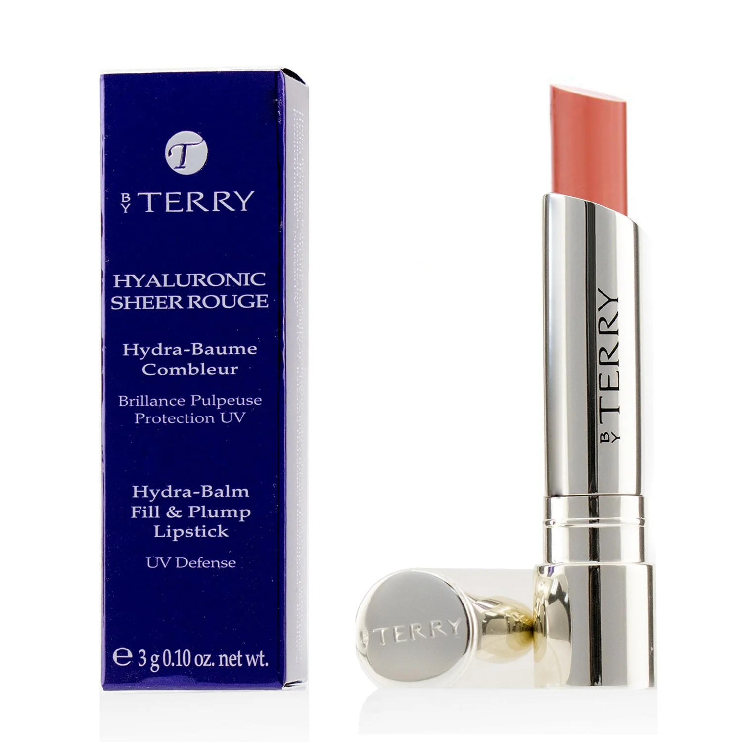 By Terry Hyaluronic Sheer Rouge Hydra Balm Fill & Plump Lipstick (UV Defense) - # 6 Party Girl  3g/0.1oz - Olabens