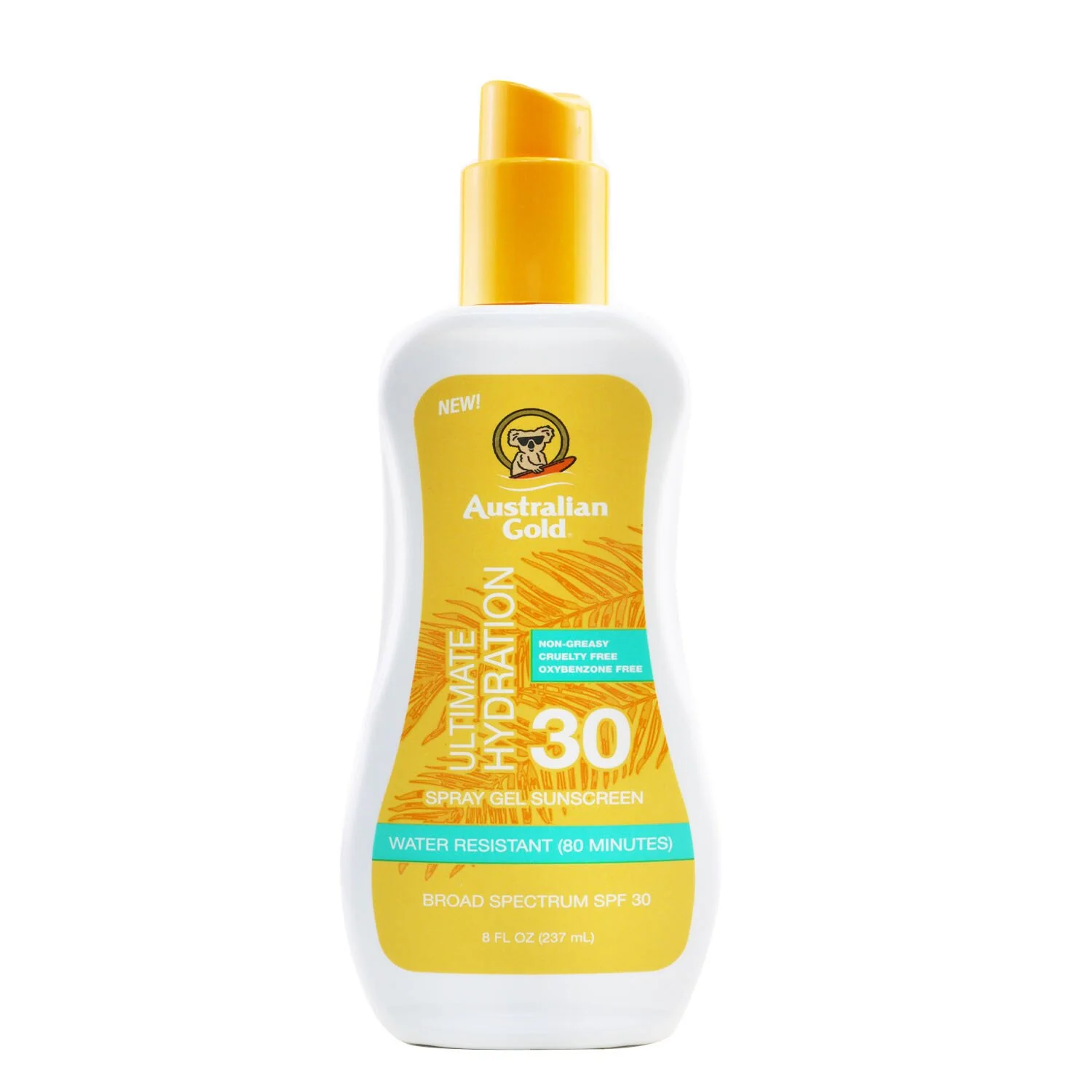 Australian Gold Spray Gel Sunscreen SPF 30 (Ultimate Hydration)  237ml/8oz - Olabens