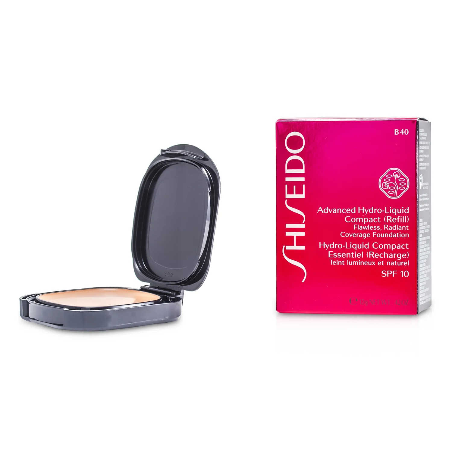 Shiseido Advanced Hydro Liquid Compact Foundation SPF10 Refill - B40 Natural Fair Beige  12g/0.42oz - Olabens