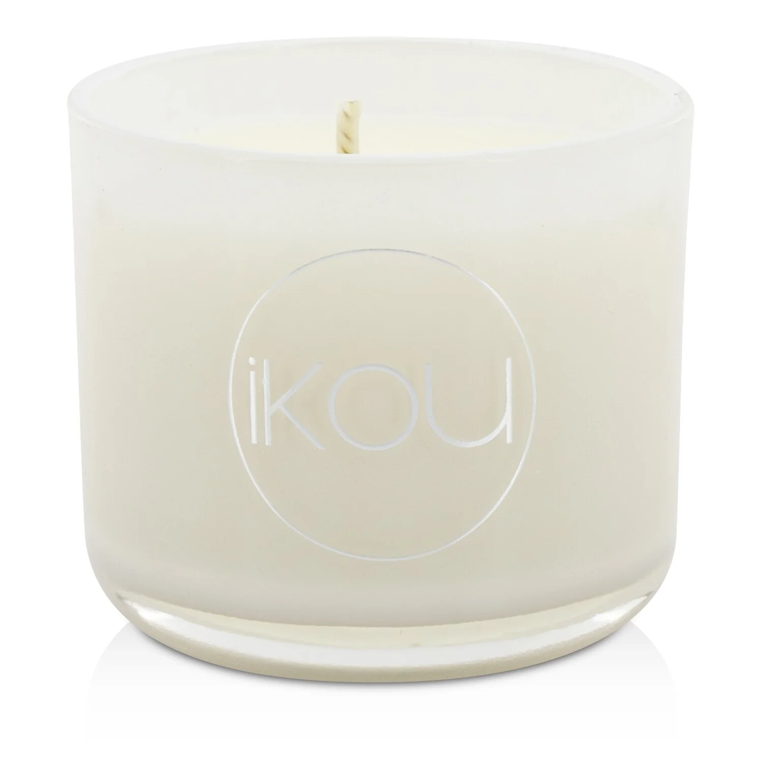 iKOU Eco-Luxury Aromacology Natural Wax Candle Glass - Peace (Rose & Ylang Ylang)  85g - Olabens