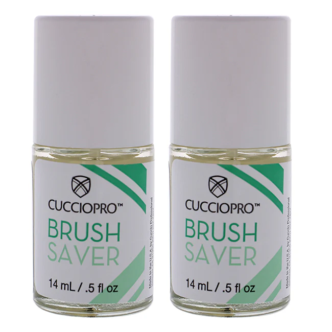 Cuccio Pro Brush Saver by Cuccio Pro for Women - 0.5 oz Cleaner - Pack of 2 - Olabens