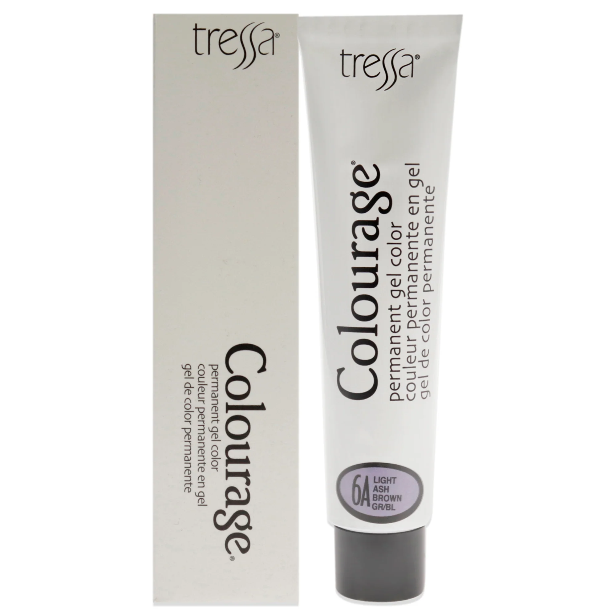 Colourage Permanent Gel Color - 6A Light Ash Brown by Tressa for Unisex - 2 oz Hair Color - Olabens