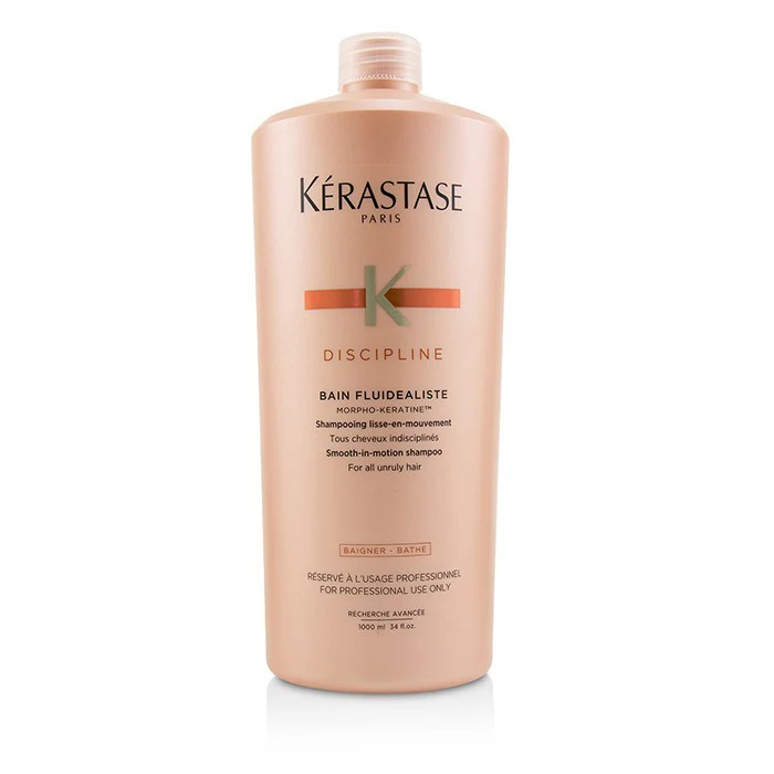 Kerastase Discipline Bain Fluidealiste Smooth-In-Motion Shampoo (For All Unruly Hair) 1000ml/34oz - Olabens