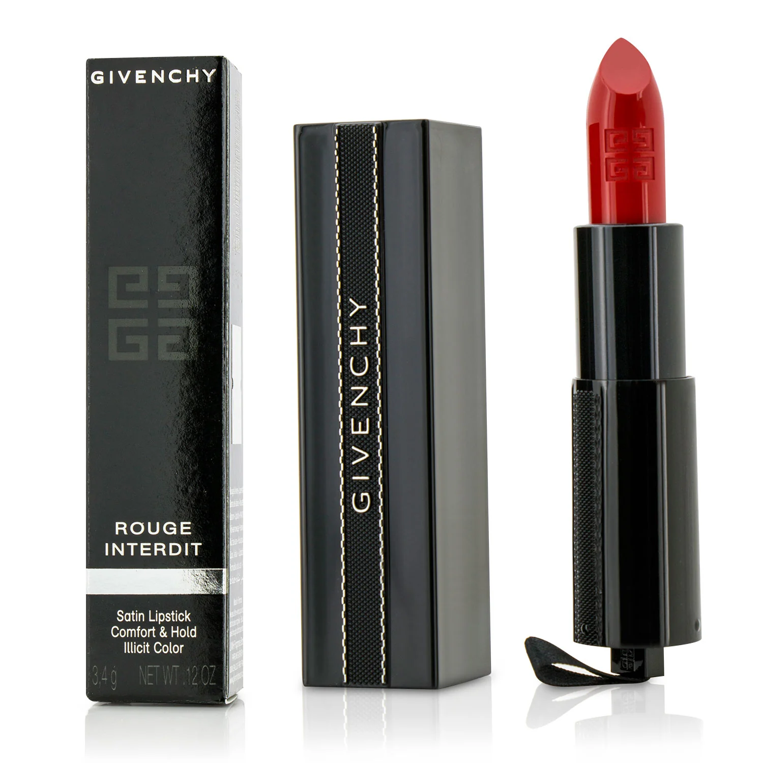 Givenchy Rouge Interdit Satin Lipstick - # 14 Redlight  3.4g/0.12oz - Olabens