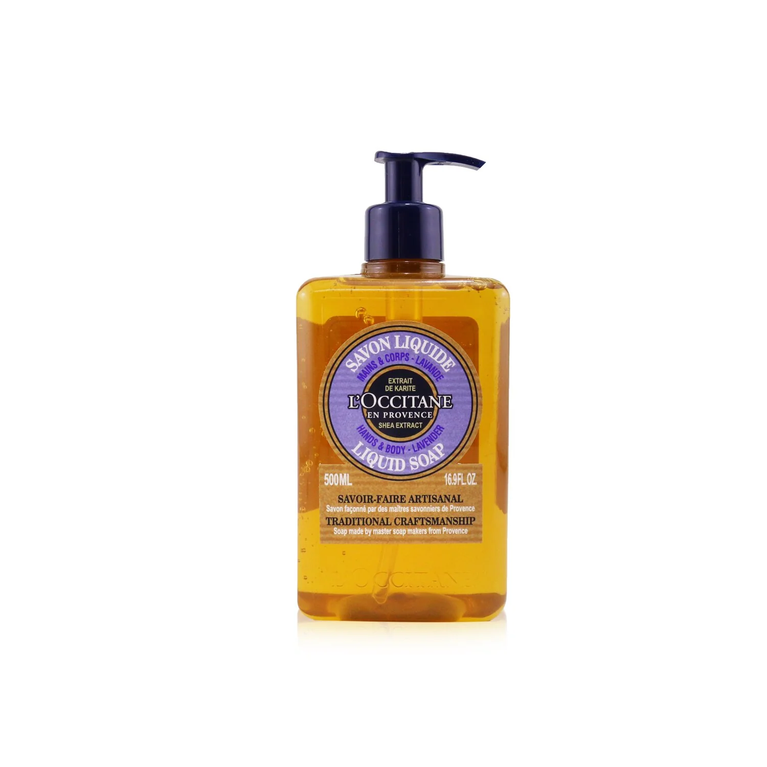 L'Occitane Lavender Liquid Soap For Hands & Body  500ml/16.9oz - Olabens