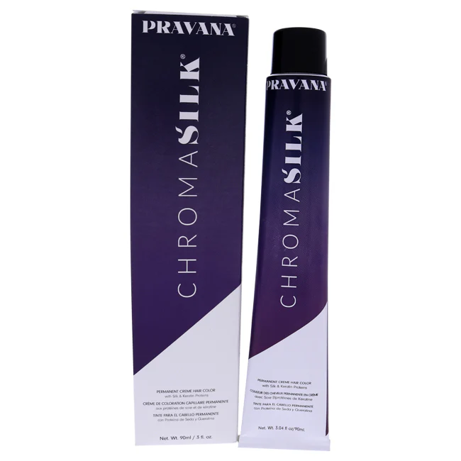 Pravana ChromaSilk Creme Hair Color - 6.4L Dark Copper Lowlight by Pravana for Unisex - 3 oz Hair Color - Olabens