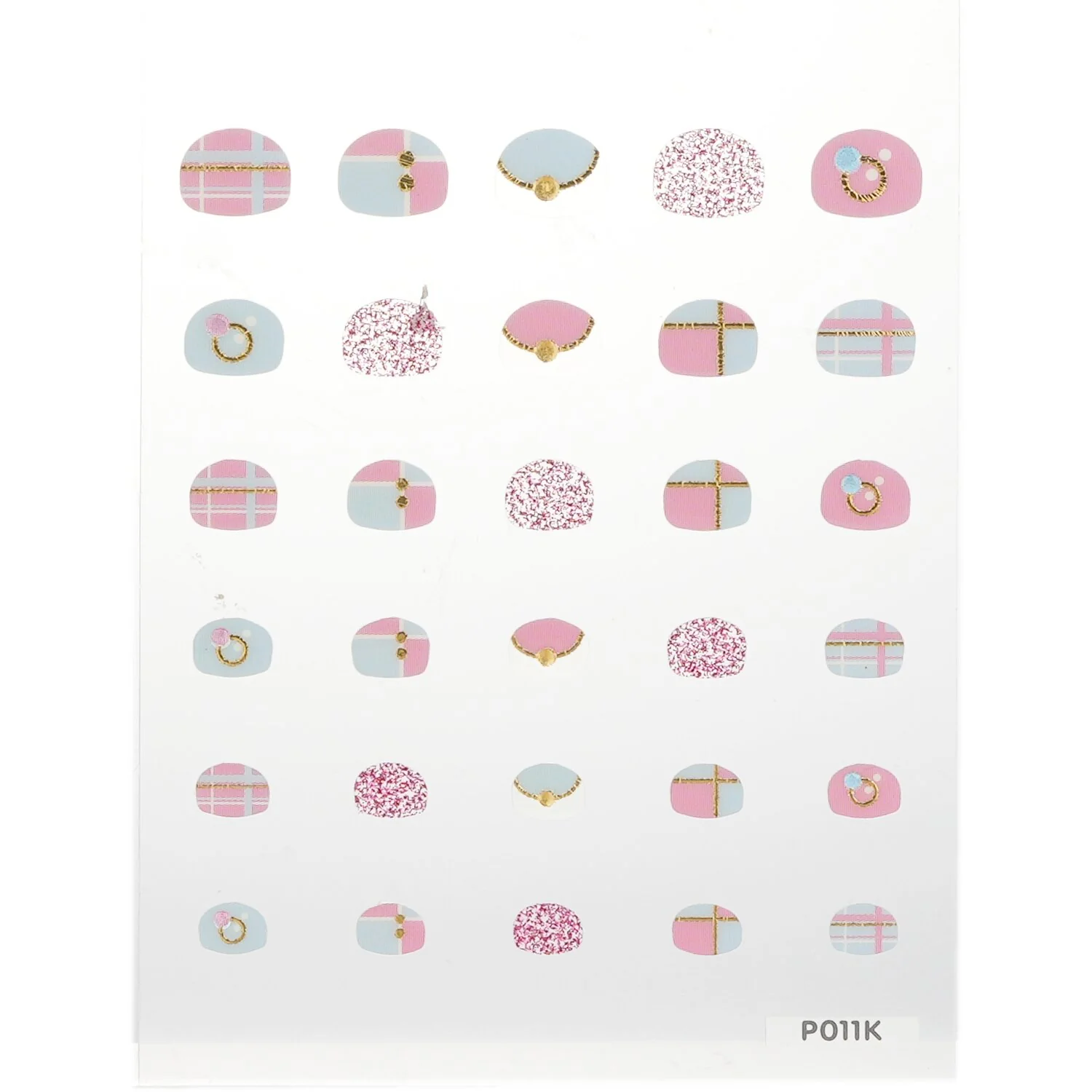 April Korea Princess Kids Nail Sticker - # P011K  1pack - Olabens
