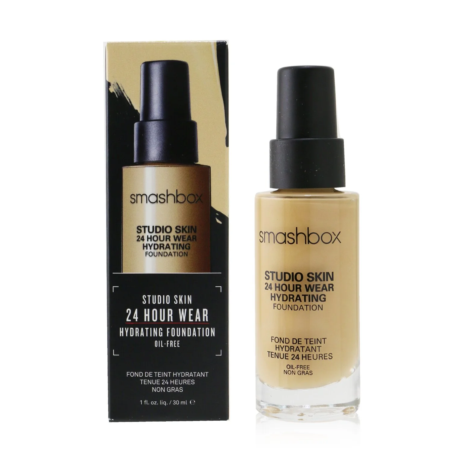 Smashbox Studio Skin 24 Hour Wear Hydrating Foundation - # 3.02 (Medium With Neutral Olive Undertone)  30ml/1oz - Olabens