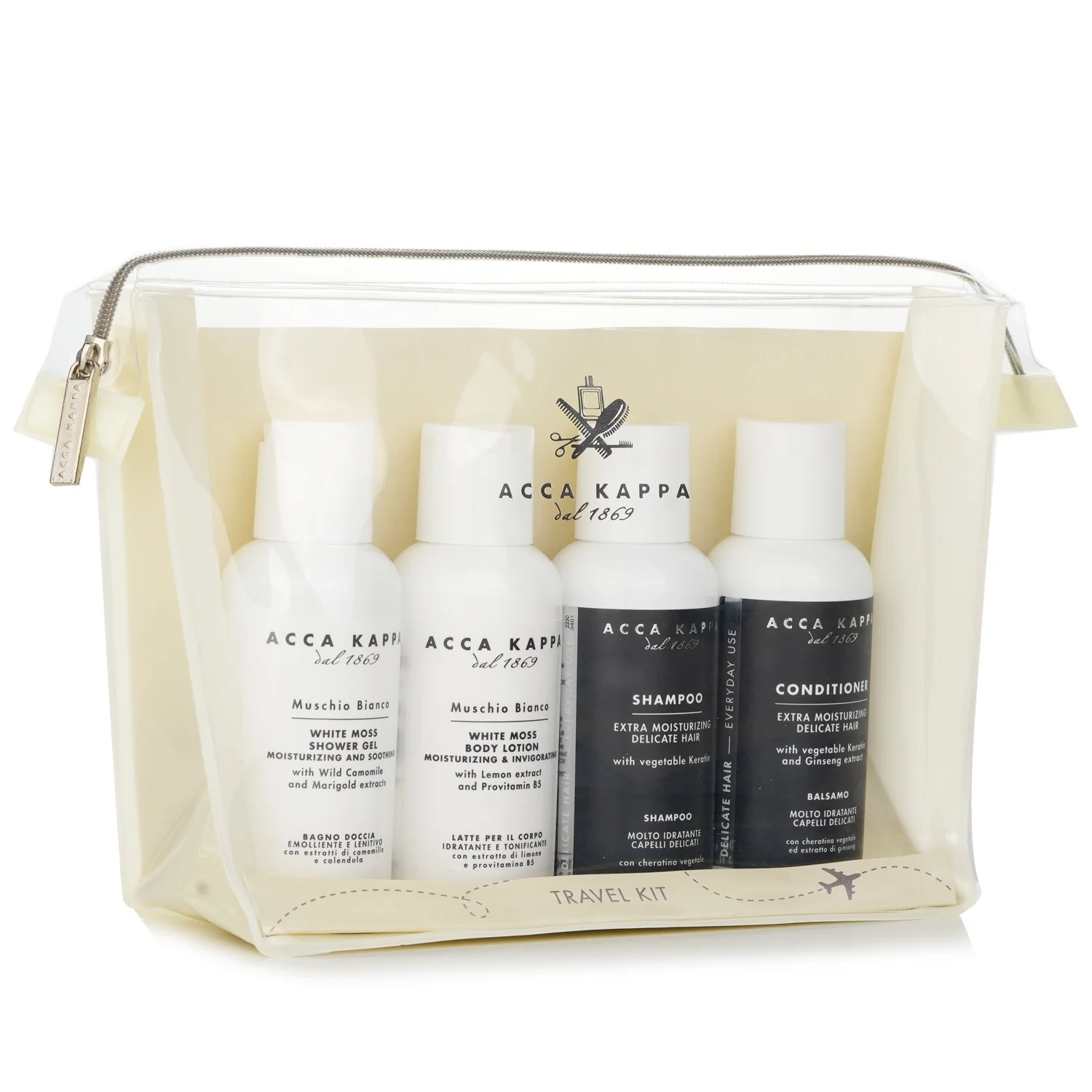 Acca Kappa White Moss Body Care Travel Kit  4pcs - Olabens