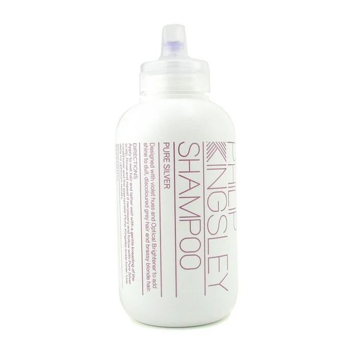 Philip Kingsley Pure Silver Shampoo (For Dull, Discoloured Grey Hair and Brassy Blonde Hair) 250ml/8.45oz - Olabens