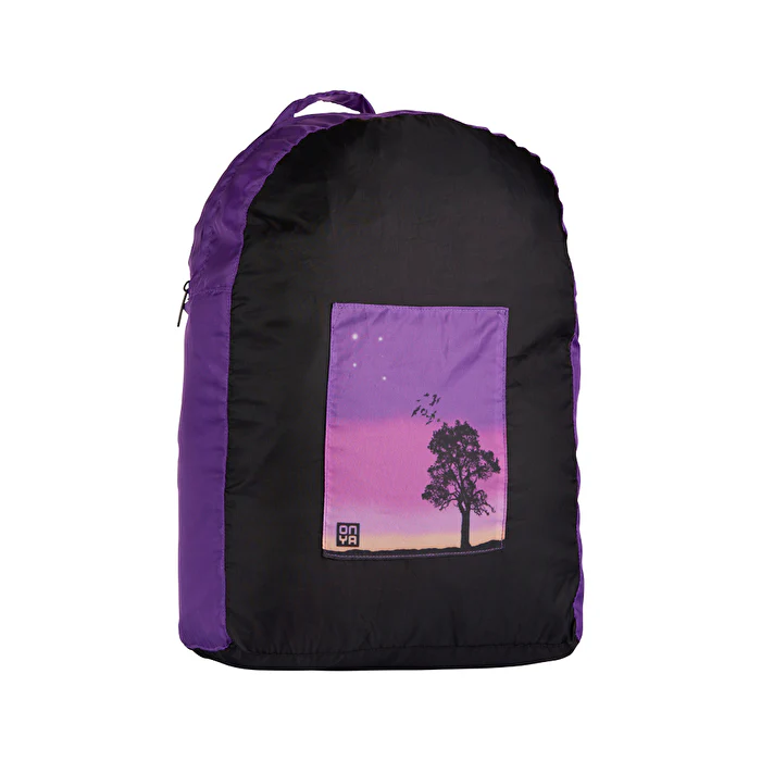 Onya Backpack Charcoal Purple Sunset - Olabens
