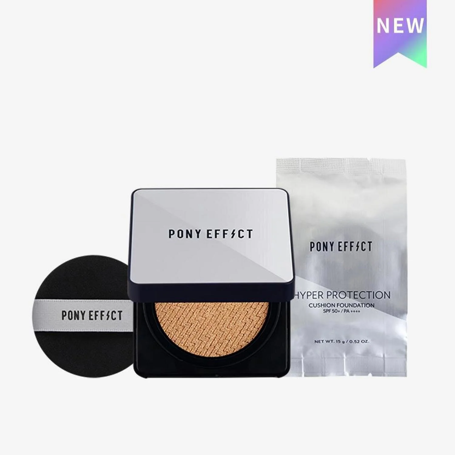 Pony Effect HYPER PROTECTION CUSHION FOUNDATION SPF50+/PA++++ (Refill 15g)  001 ??? ROSY IV - Olabens