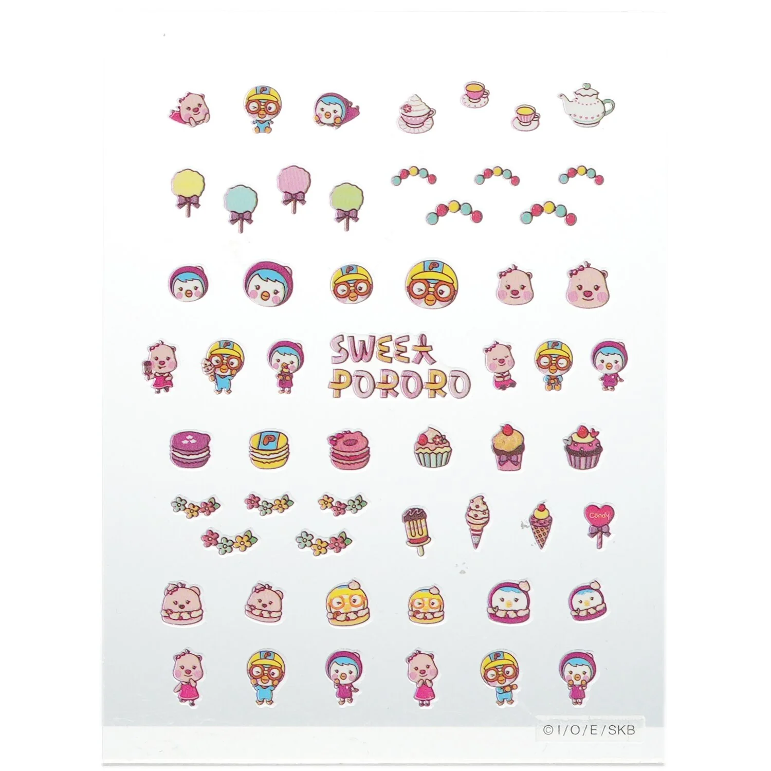 April Korea Pororo Nail Sticker - # PR 08  1pack - Olabens