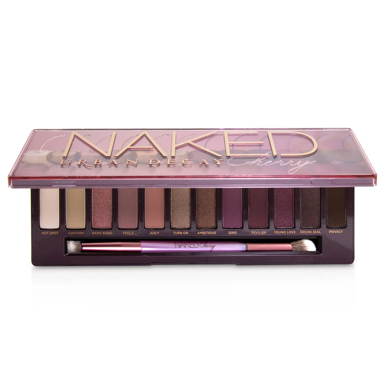 Urban Decay Naked Cherry Eyeshadow Palette: 12x Eyeshadow, 1x Double Ended Brush  12x1.1g/0.038oz - Olabens