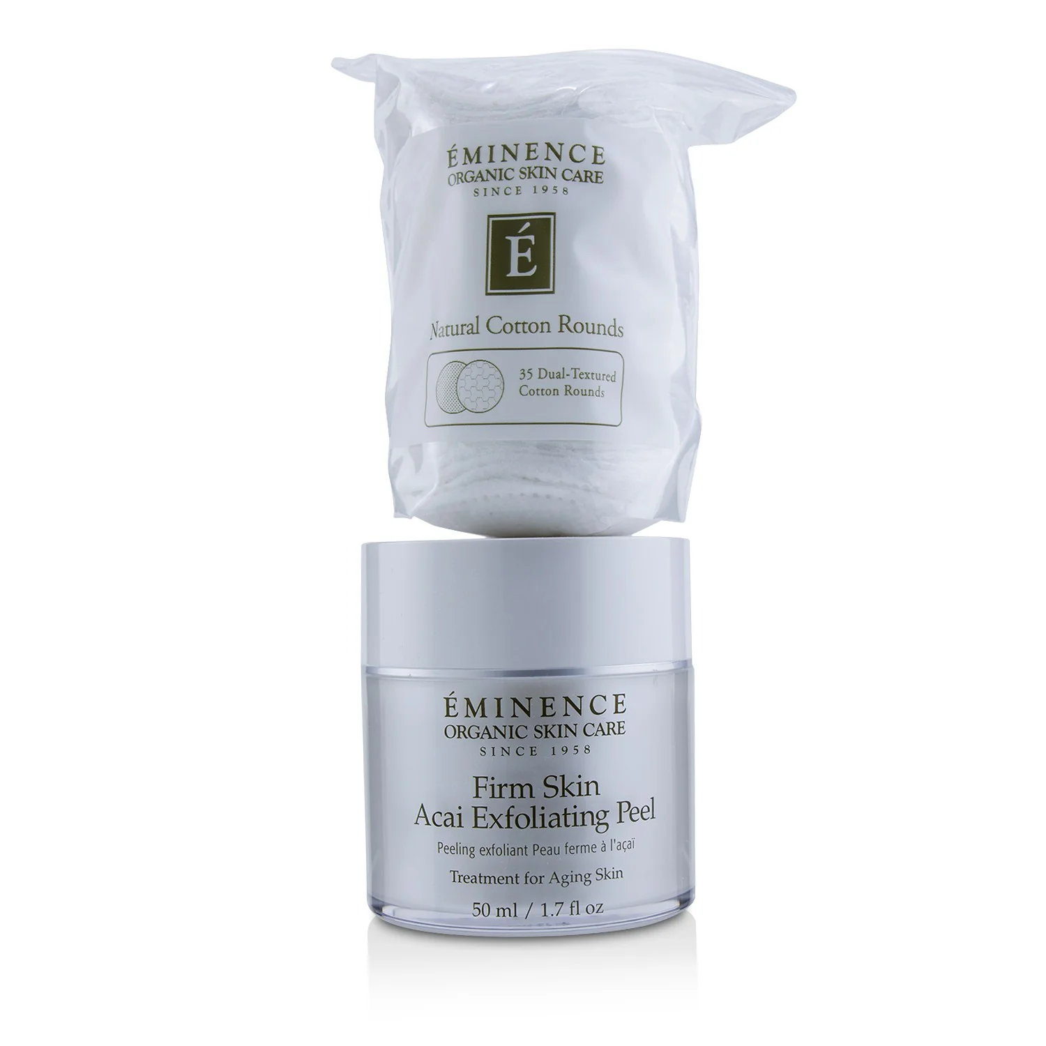 Eminence Firm Skin Acai Exfoliating Peel (with 35 Dual-Textured Cotton Rounds)  50ml/1.7oz - Olabens