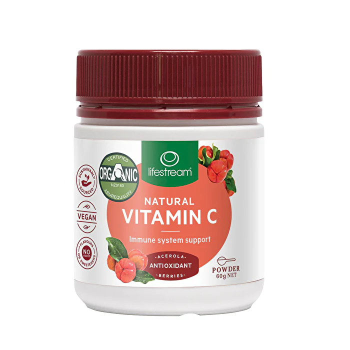 LifeStream Lifestream Natural organic Vitamin C from Acerola Powder 60g - Olabens