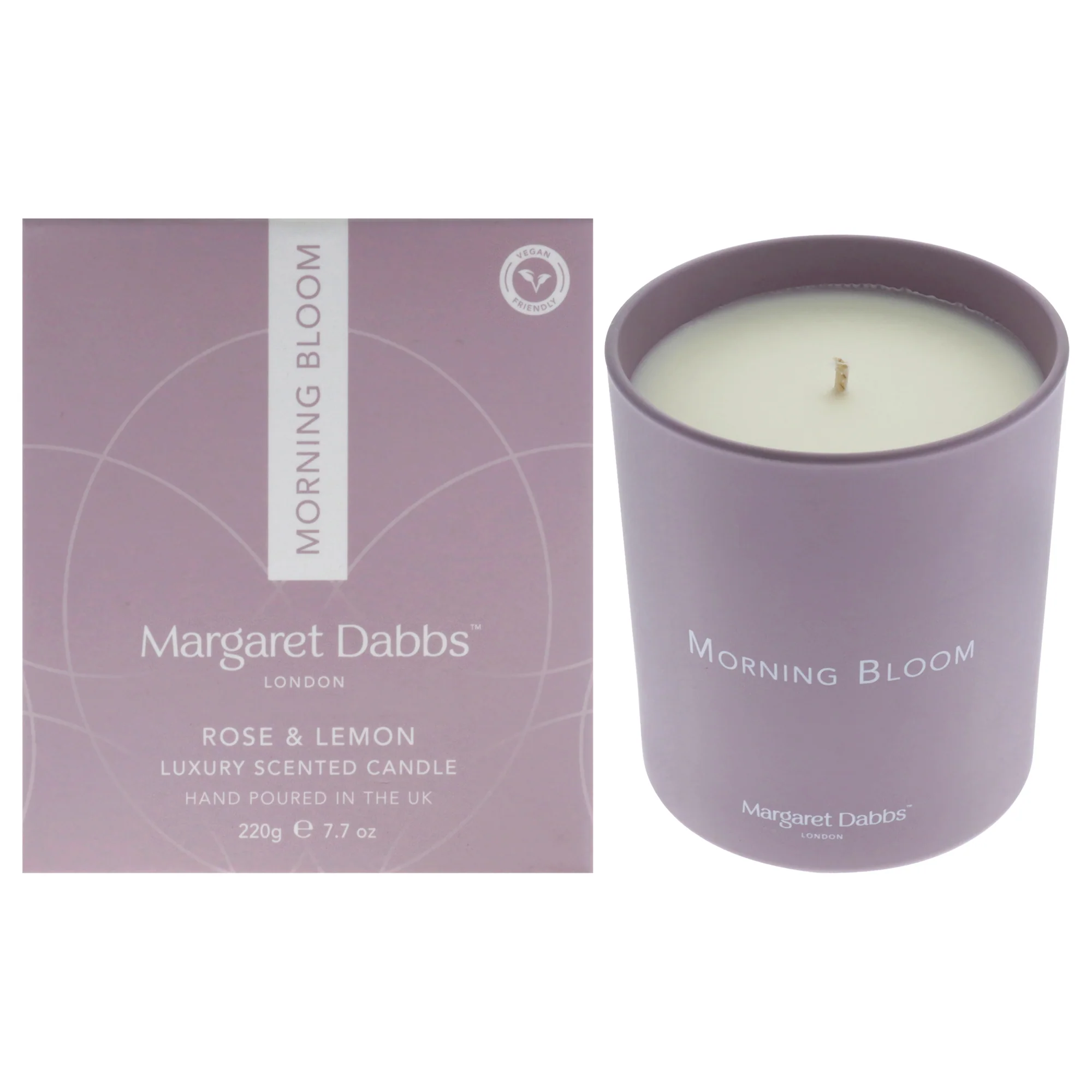 Morning Bloom Candle - Rose and Lemon by Margaret Dabbs for Unisex - 7.7 oz Candle - Olabens
