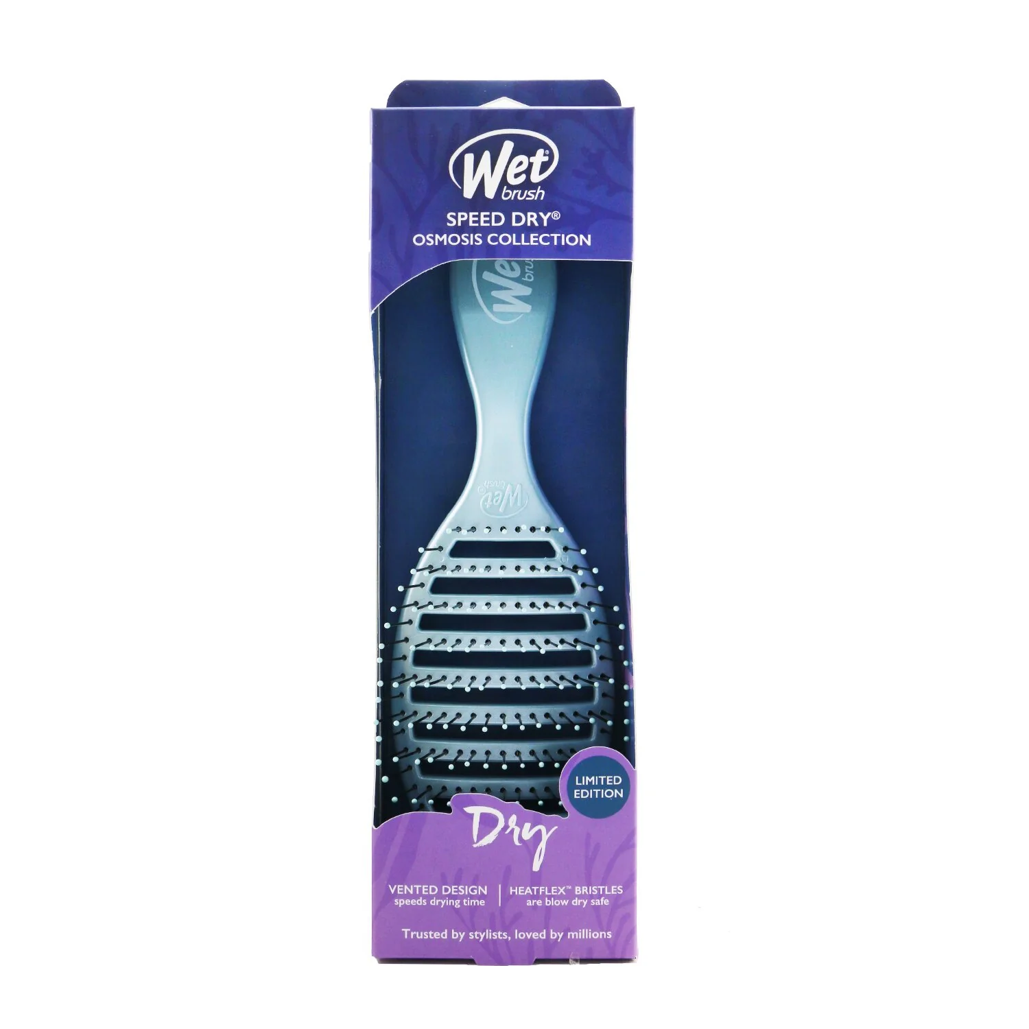 Wet Brush Speed Dry Detangler Osmosis Collection - # Blue (Limited Edition)  1pc - Olabens