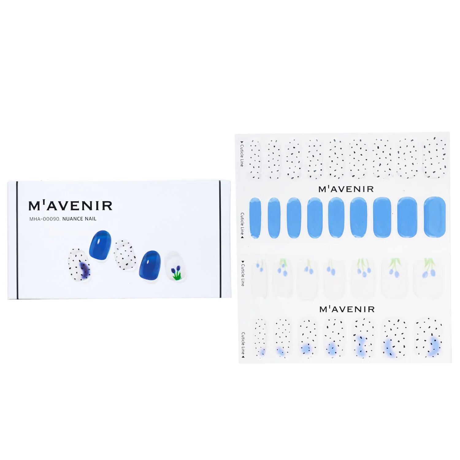 Mavenir Nail Sticker (Assorted Colour) - # Nuance Nail  32pcs - Olabens