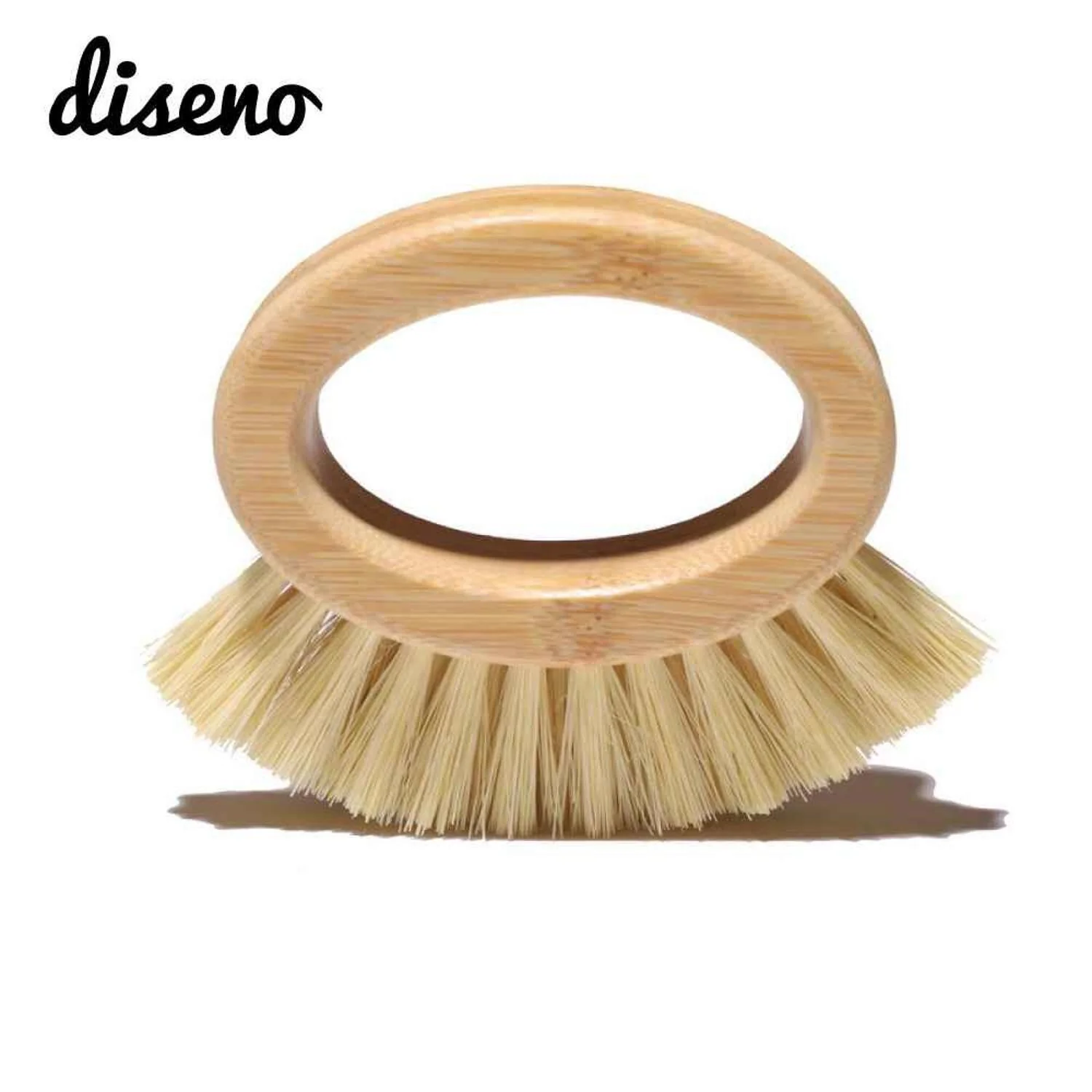 diseno Bamboo Ring Fruit and Vegetable Brush  Fixed Size - Olabens