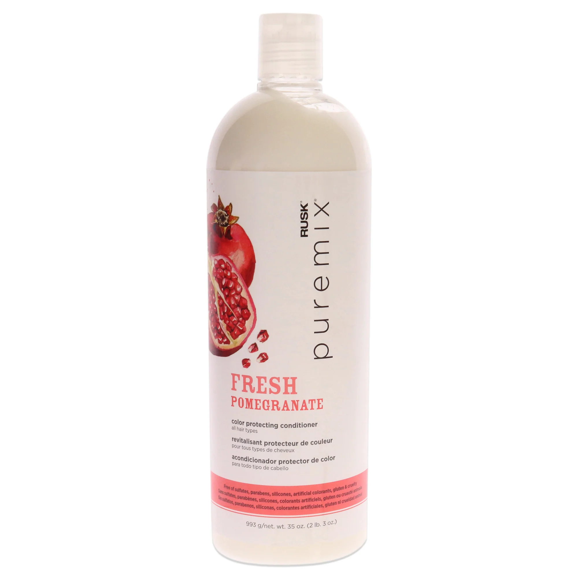Puremix Fresh Pomegranate Color Protecting Conditioner by Rusk for Unisex - 35 oz Conditioner - Olabens