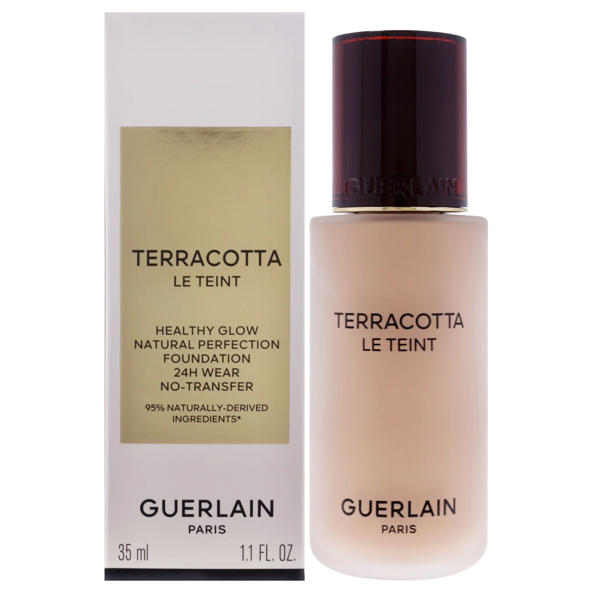 Terracotta Le Teint 24H Wear No-Transfer Foundation - 3N Neutral by Guerlain for Women - 1.1 oz Foundation - Olabens