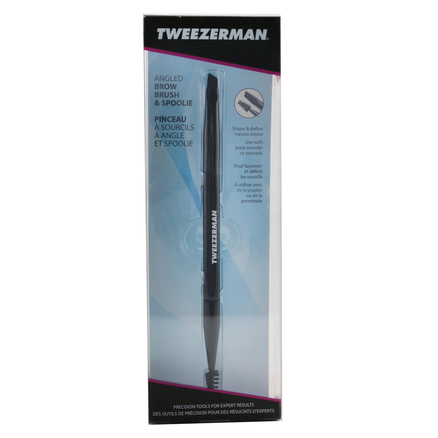 Tweezerman Angled Brow Brush & Spoolie - Olabens