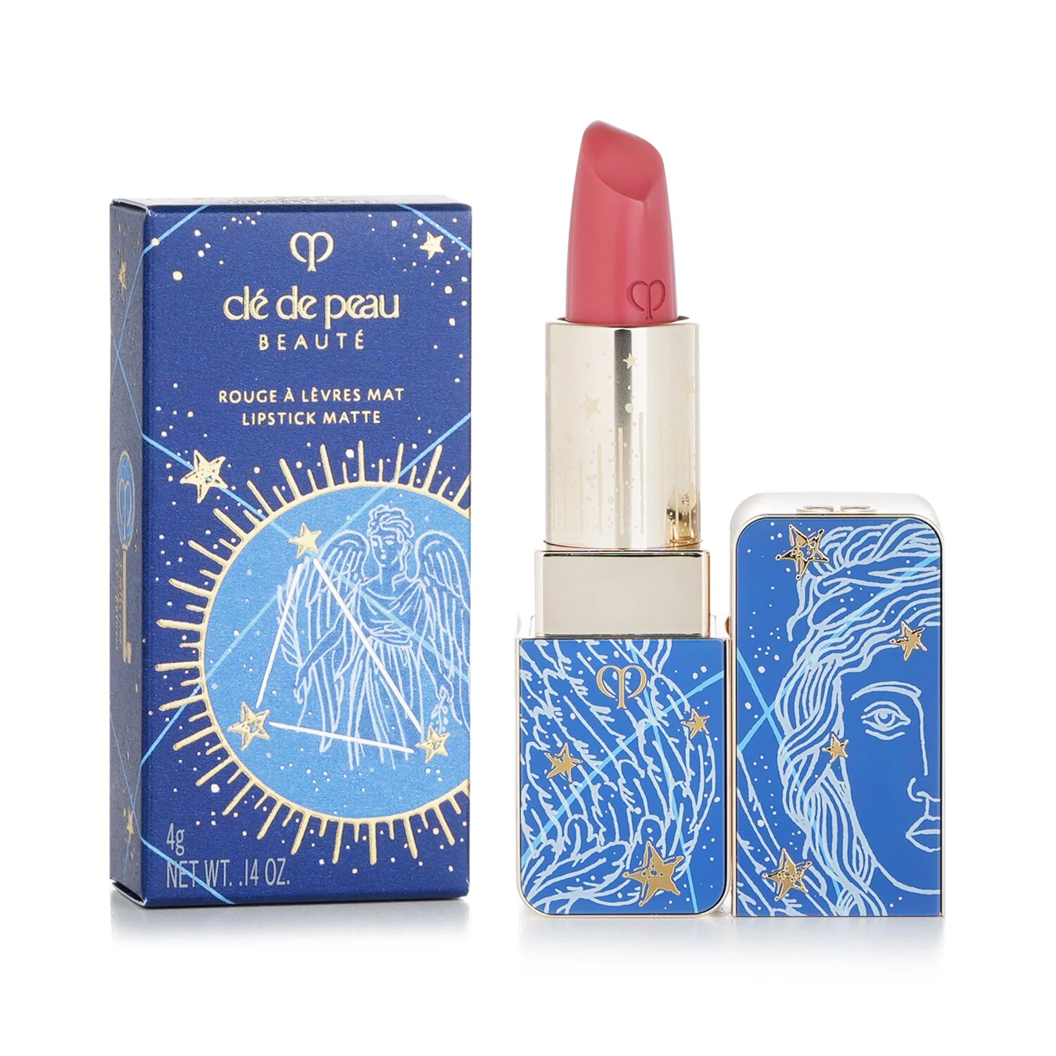 Cle De Peau Lipstick Matte - # 520 Heavenly Peach (Limited Edition XMAS 2022)  4g/0.14oz - Olabens