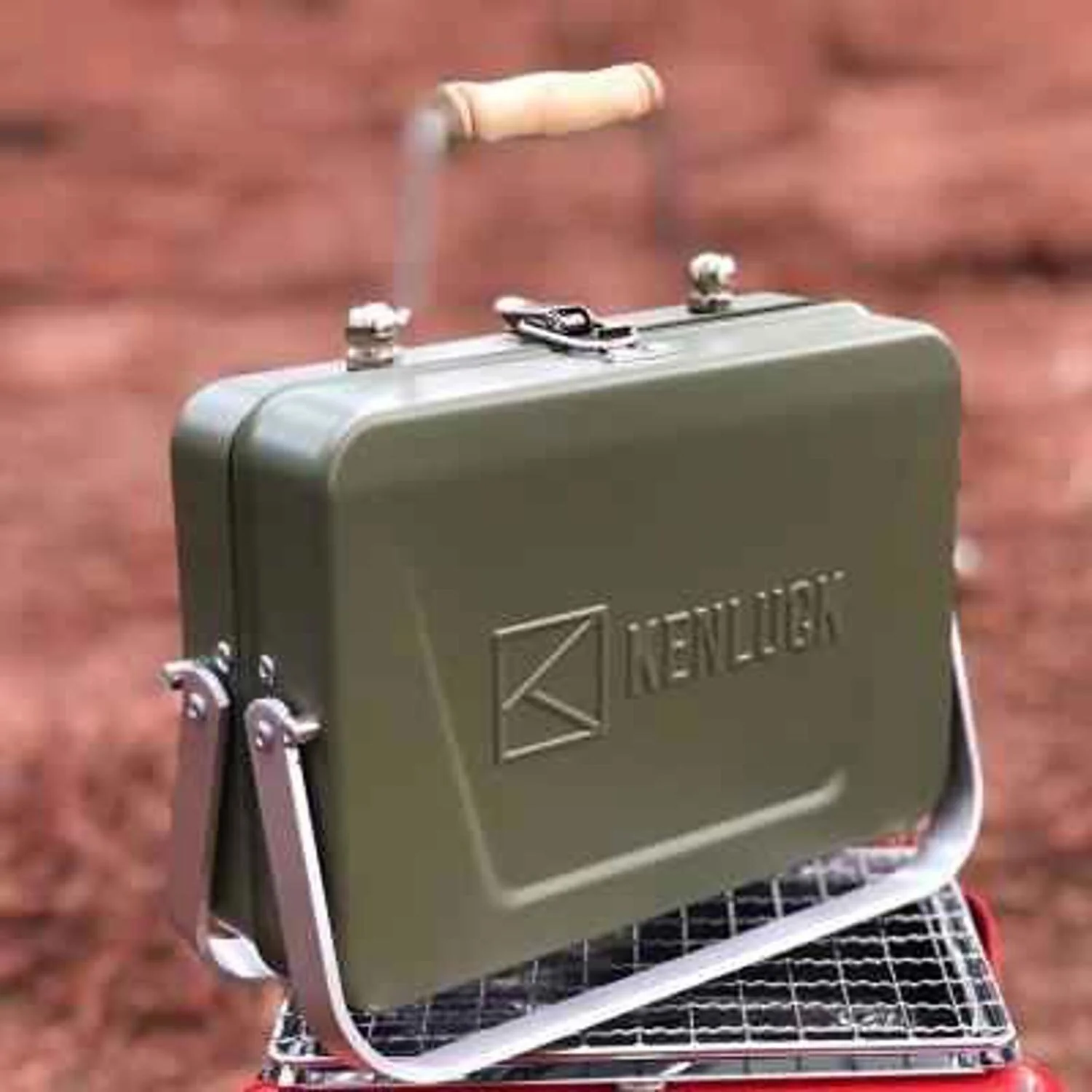KENLUCK Mini Portable BBQ Grill | KENLUCK Buddy Grill  hammer blue - F - Olabens