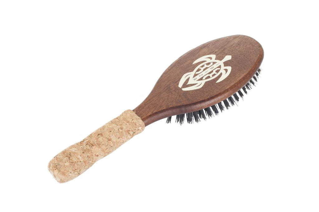 Ibiza Hair Tools Flat Brush Boar Bristle Hair Brush OC4-Oval - Olabens