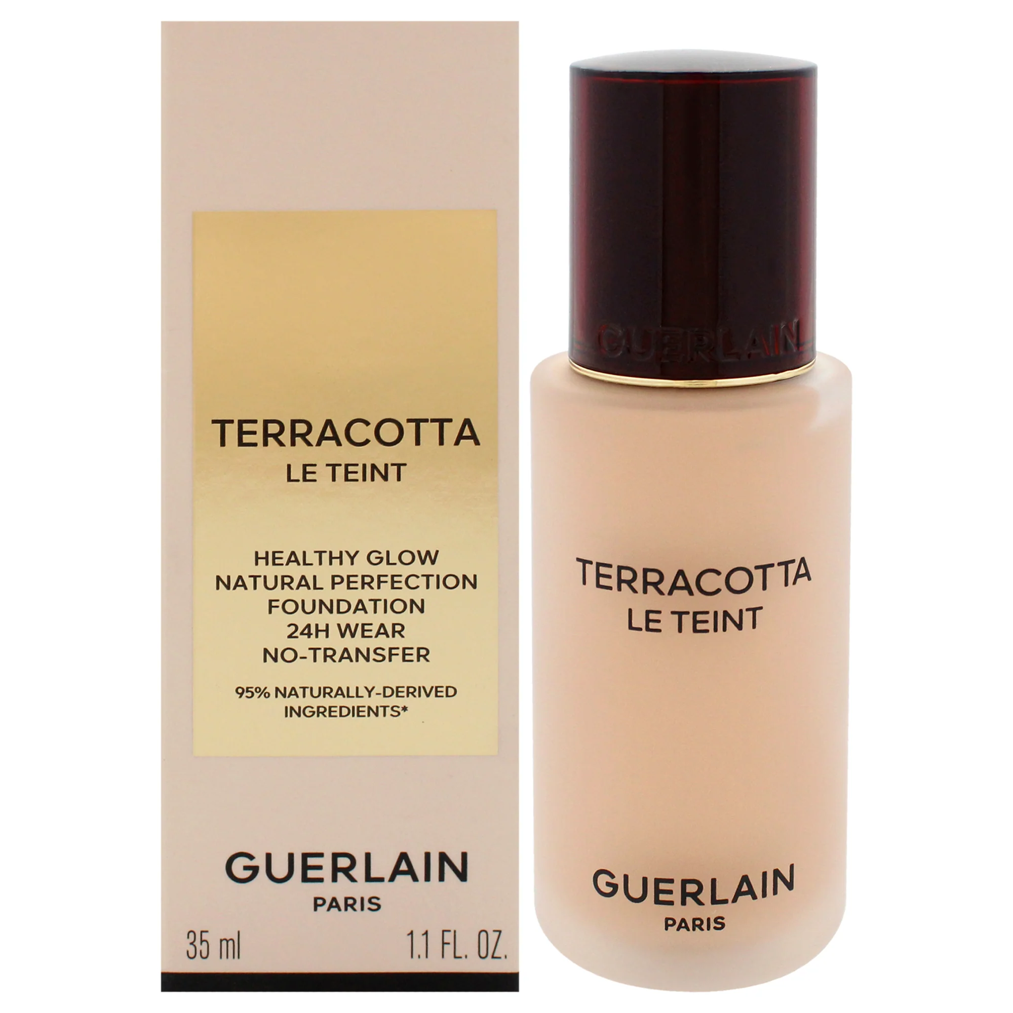 Terracotta Le Teint 24H Wear No-Transfer Foundation - 2.5N Neutral by Guerlain for Women - 1.1 oz Foundation - Olabens