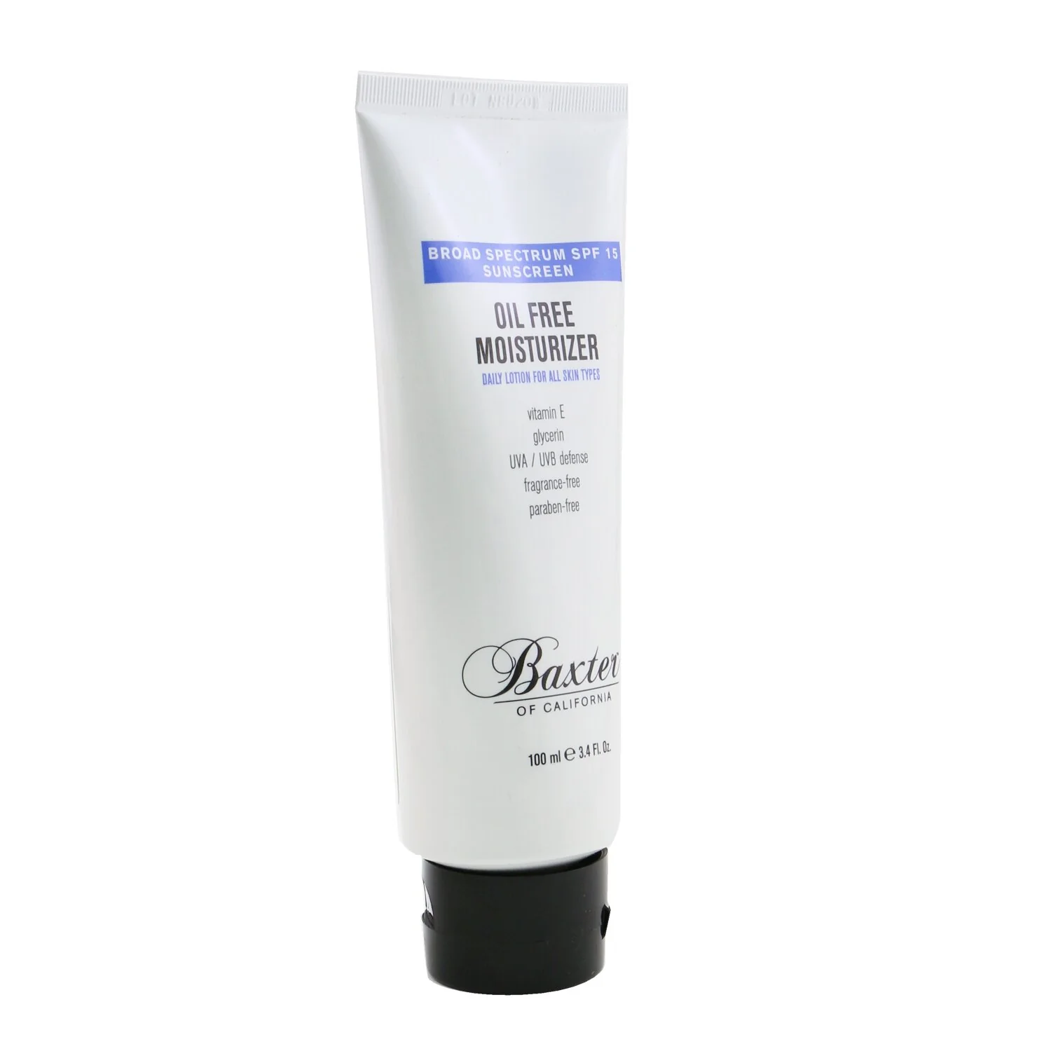 Baxter Of California Oil Free Moisturizer Broad Spectrum SPF 15 (Exp. Date 05/2022)  100ml/3.4oz - Olabens