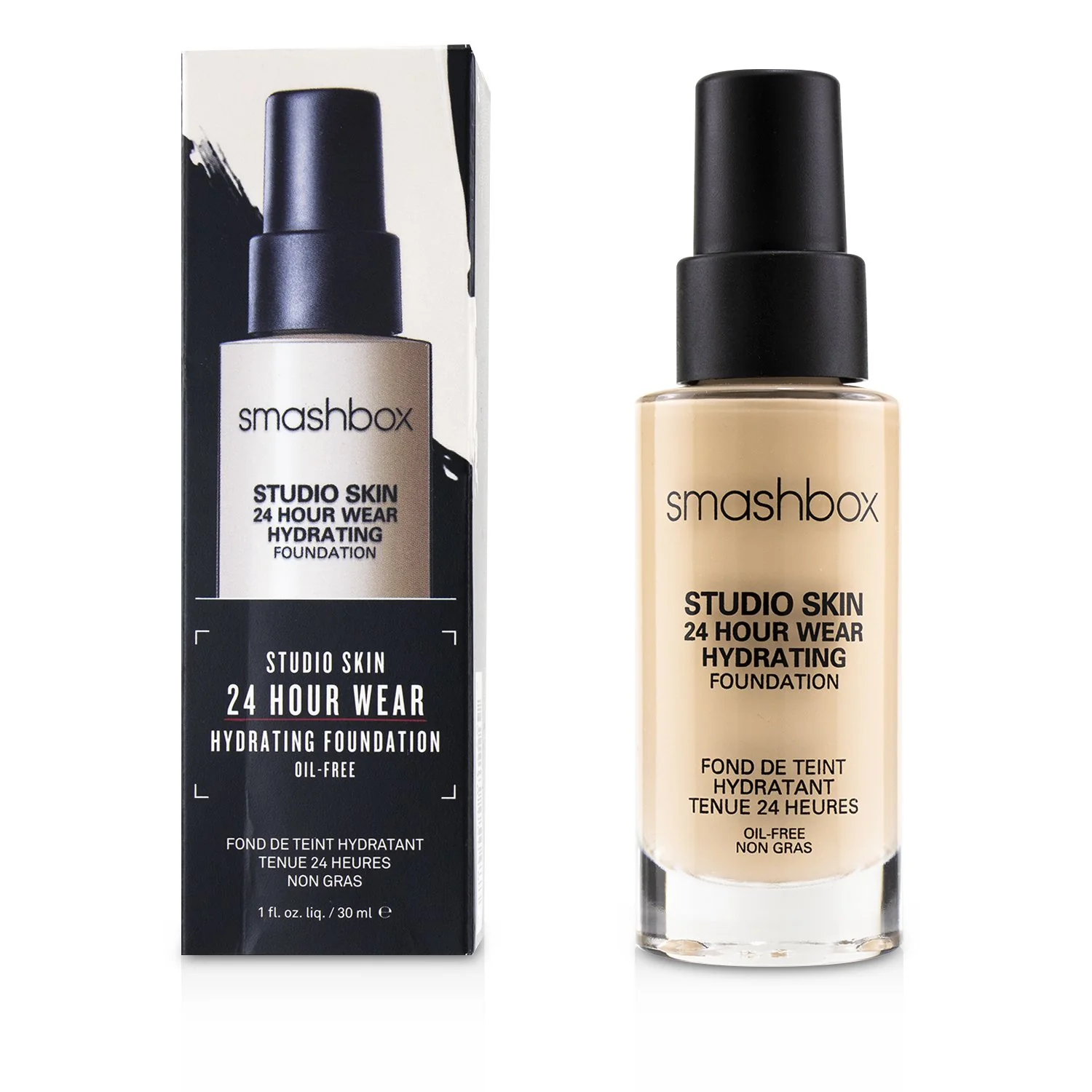 Smashbox Studio Skin 24 Hour Wear Hydrating Foundation - # 3.02 (Medium With Neutral Olive Undertone)  30ml/1oz - Olabens