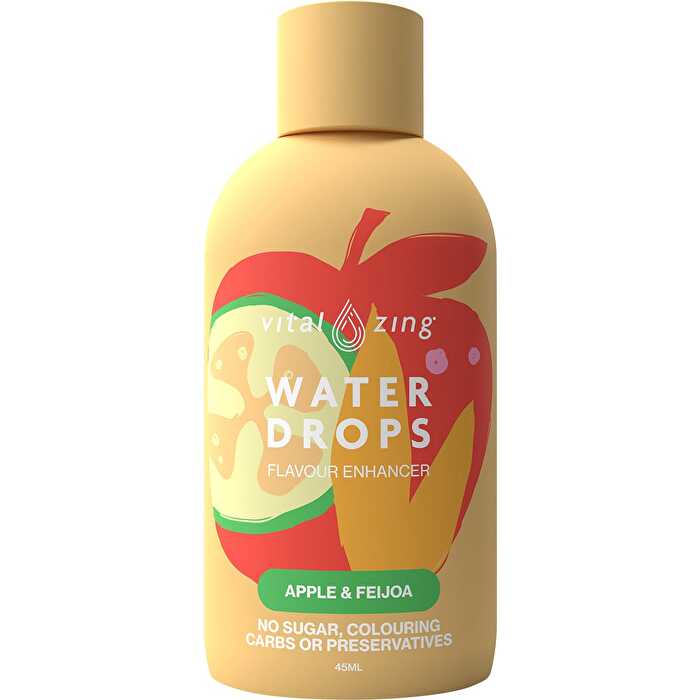Vital Zing Water Drops Apple & Feijoa 45ml - Olabens