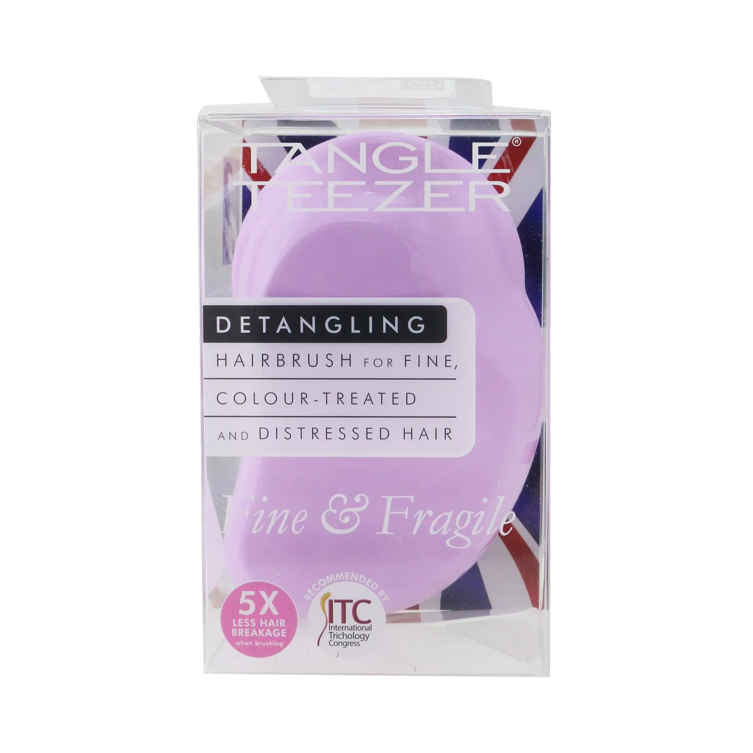 Tangle Teezer Fine & Fragile Detangling Hair Brush - # Pink Dawn  1pc - Olabens