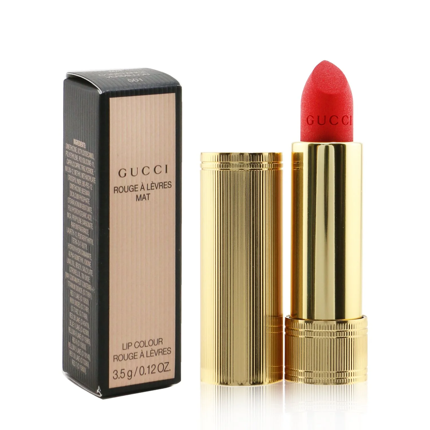 Gucci Rouge A Levres Mat Lip Colour - # 208 They Met in Argentina  3.5g/0.12oz - Olabens