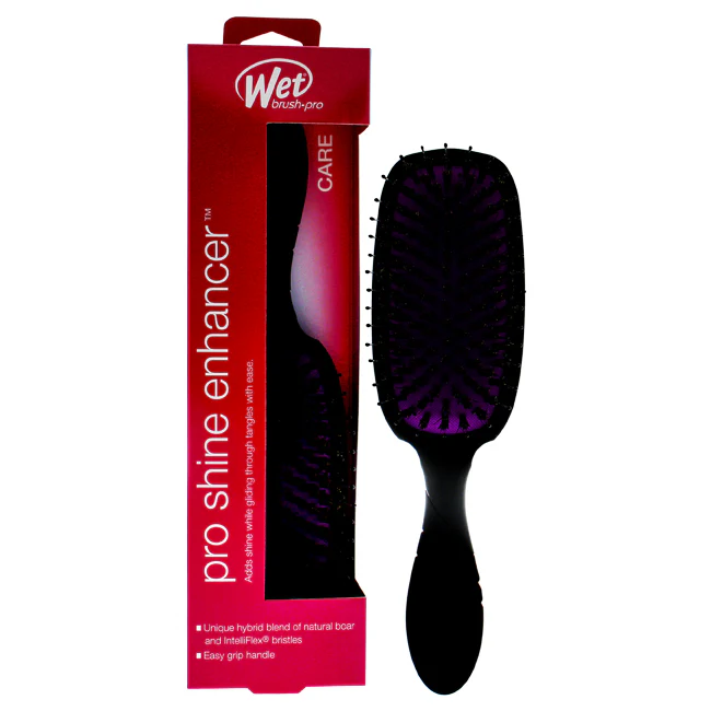 Wet Brush Pro Detangler Shine Enhancer Brush - Black by Wet Brush for Unisex - 1 Pc Hair Brush - Olabens