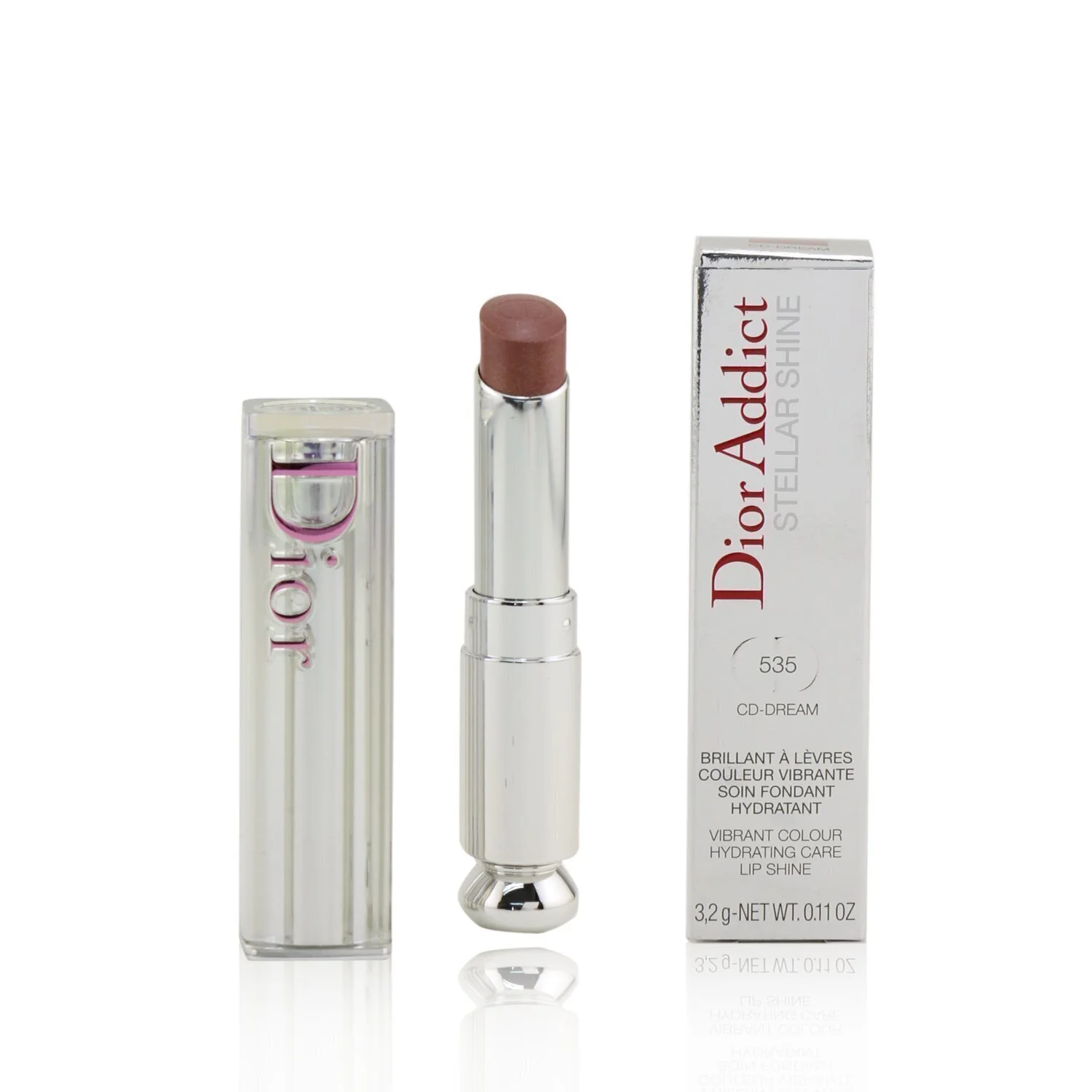 Christian Dior Dior Addict Stellar Shine Lipstick - # 649 Diorosphere (Dark Peach)  3.2g/0.11oz - Olabens