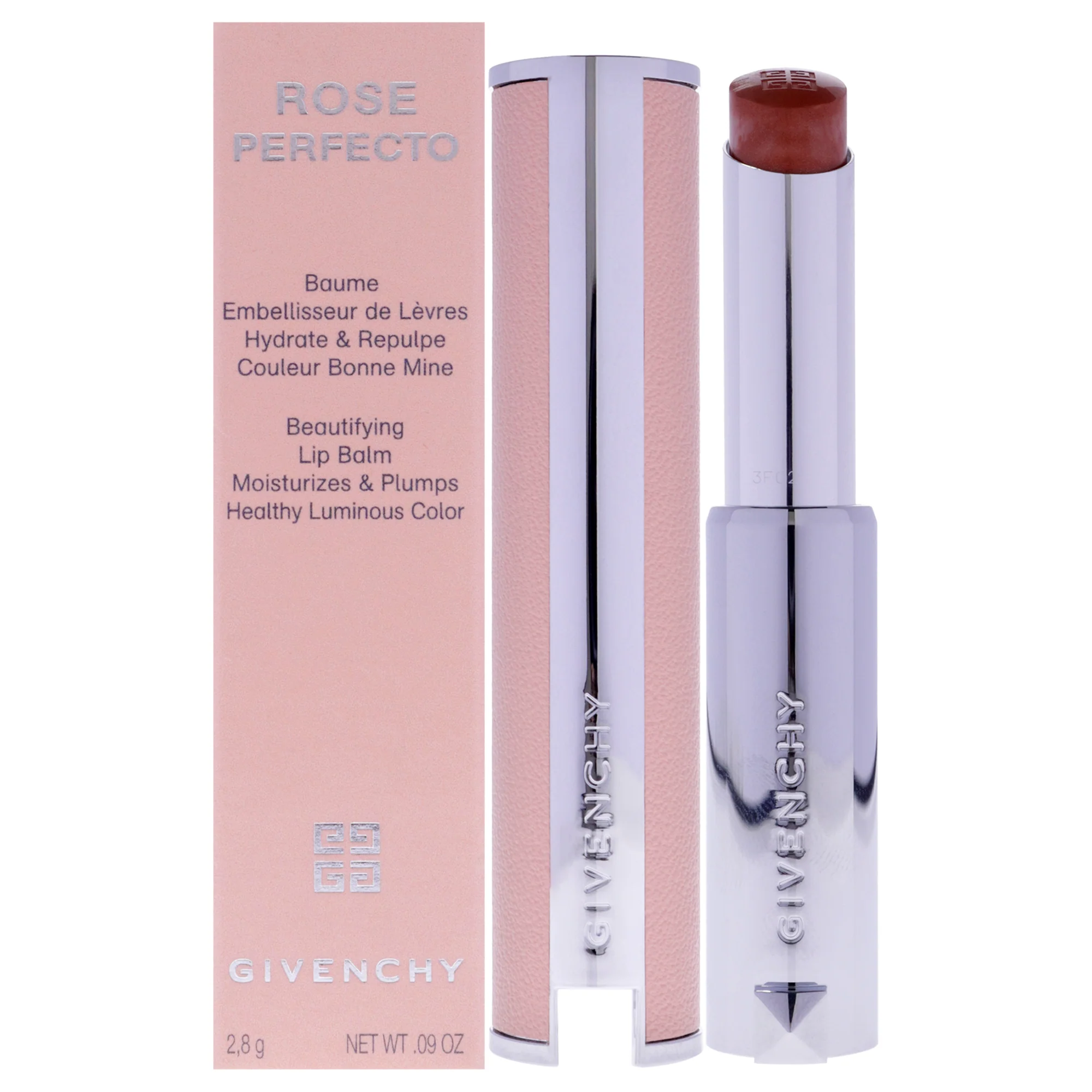 Givenchy Rose Perfecto Beautifying Lip Balm - 302 Warm Maple by Givenchy for Women - 0.09 oz Lip Balm - Olabens