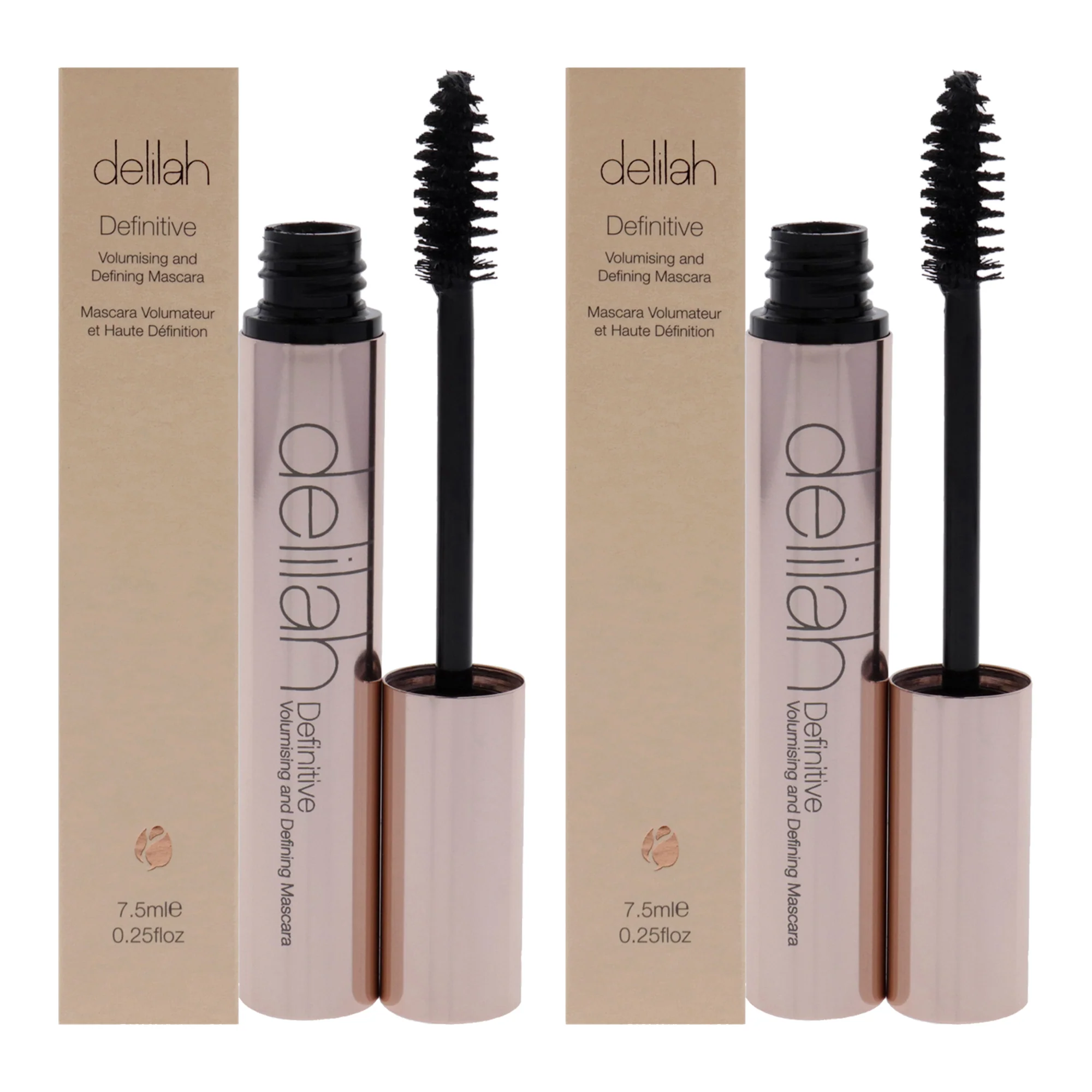Definitive Volumising and Defining Mascara by Delilah for Women - 0.25 oz Mascara - Pack of 2 - Olabens