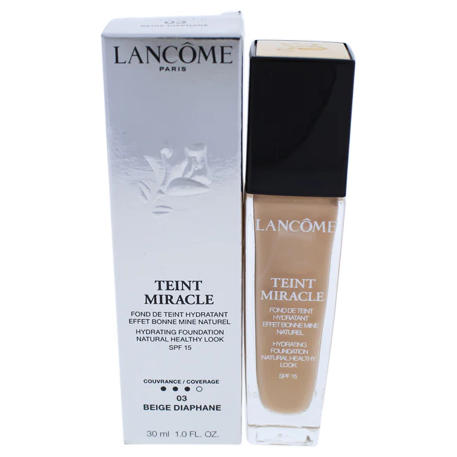 Lancome Teint Miracle Hydrating Foundation SPF 15 - # 03 Beige Diaphane by Lancome for Women - 1 oz Foundation - Olabens