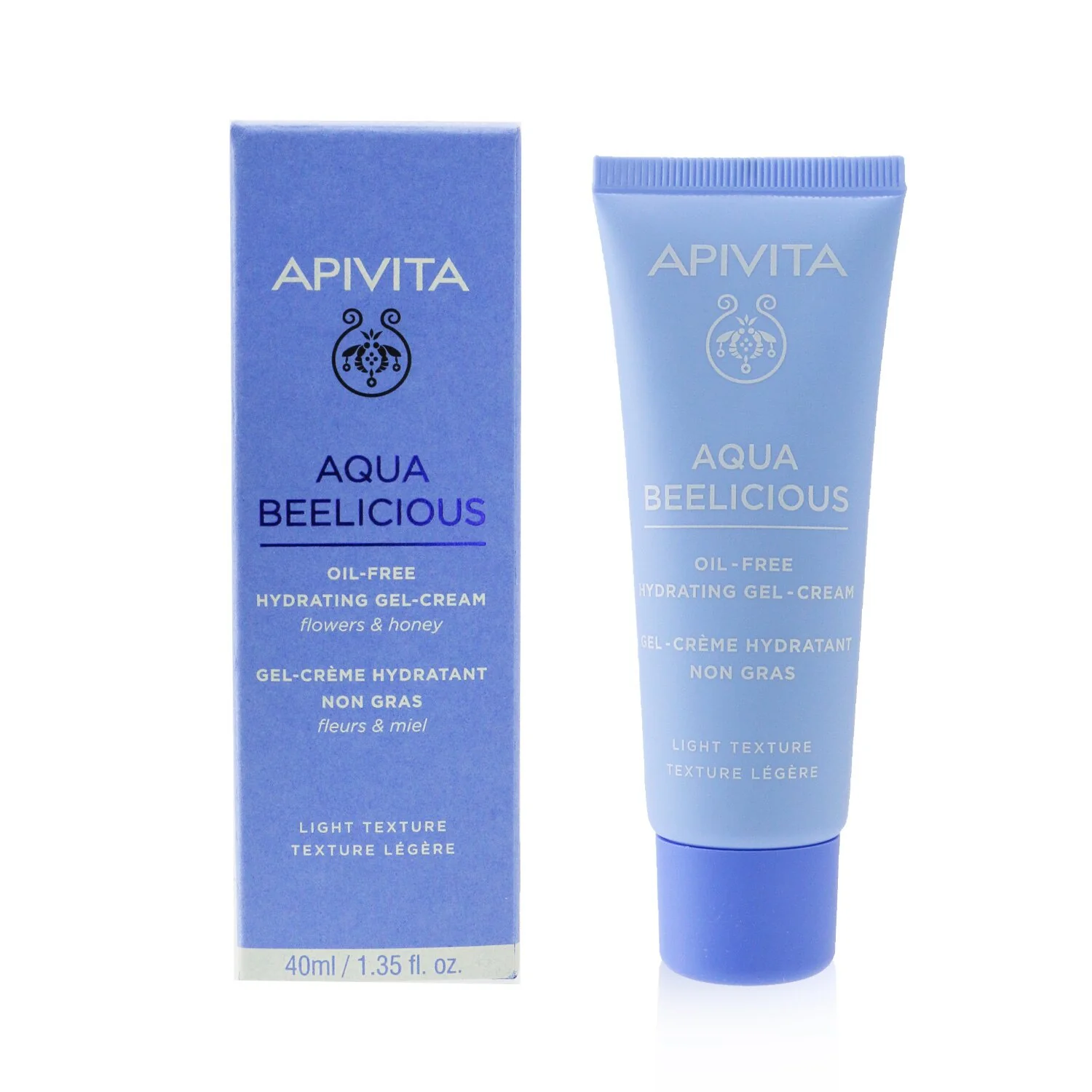 Apivita Aqua Beelicious Oil-Free Hydrating Gel Cream - Light Texture (Exp. Date: 04/2022)  40ml/1.35oz - Olabens