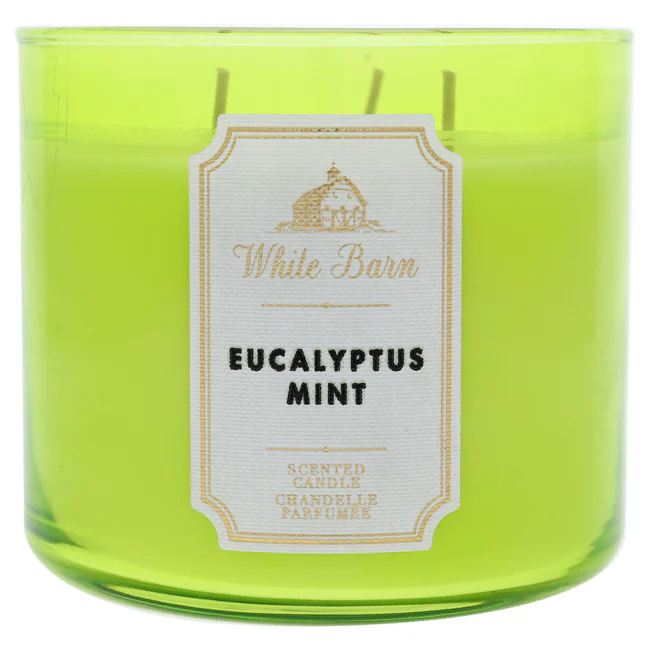 Bath and Body Works Eucalyptus Mint 3-Wick Candle by Bath and Body Works for Unisex - 14.5 oz Candle - Olabens