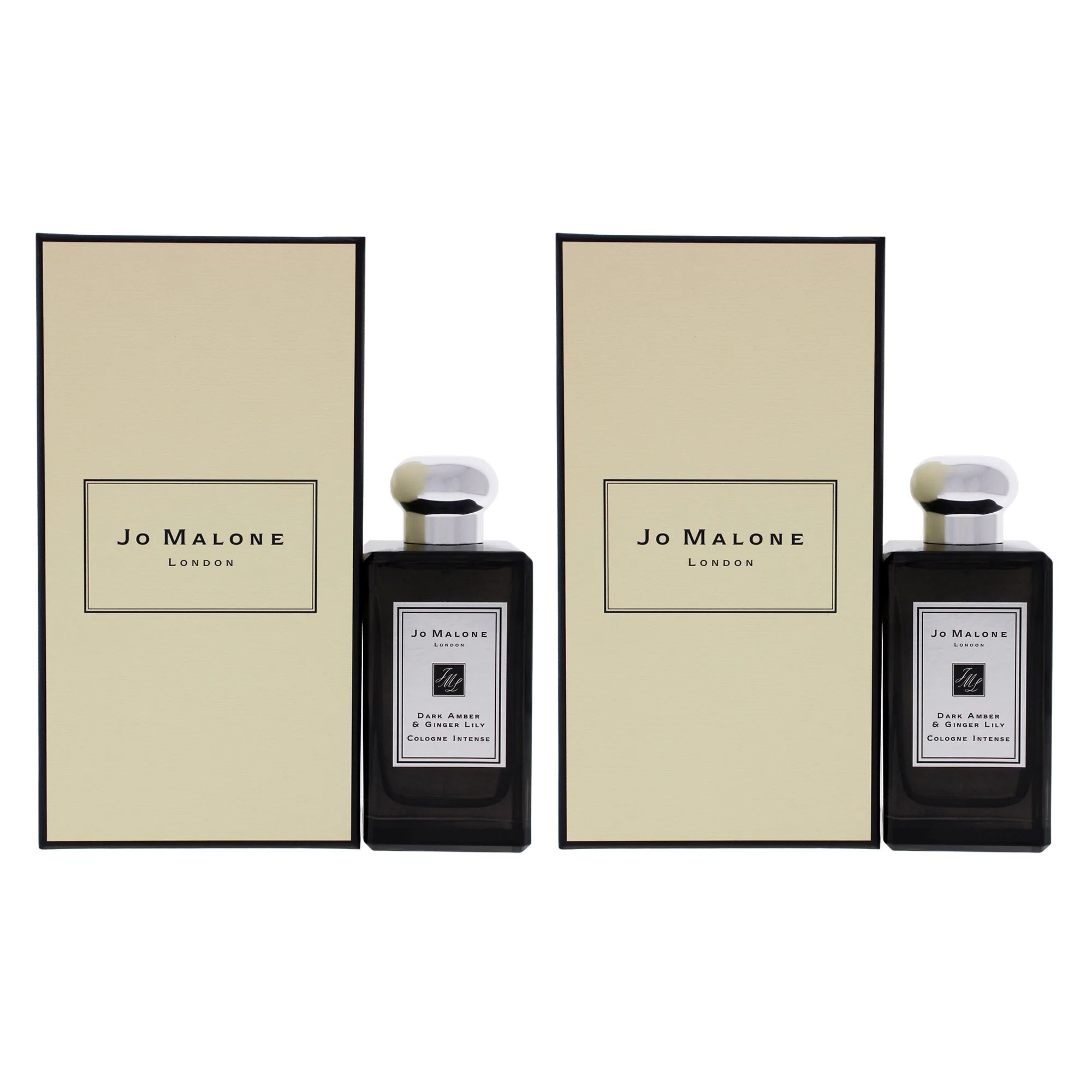 Jo Malone Dark Amber and Ginger Lily Intense by Jo Malone for Unisex - 3.4 oz Cologne Spray - Pack of 2 - Olabens