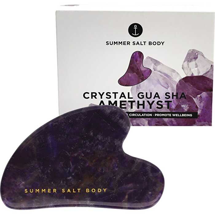 Summer Salt Body Crystal Gua Sha Amethyst - Olabens