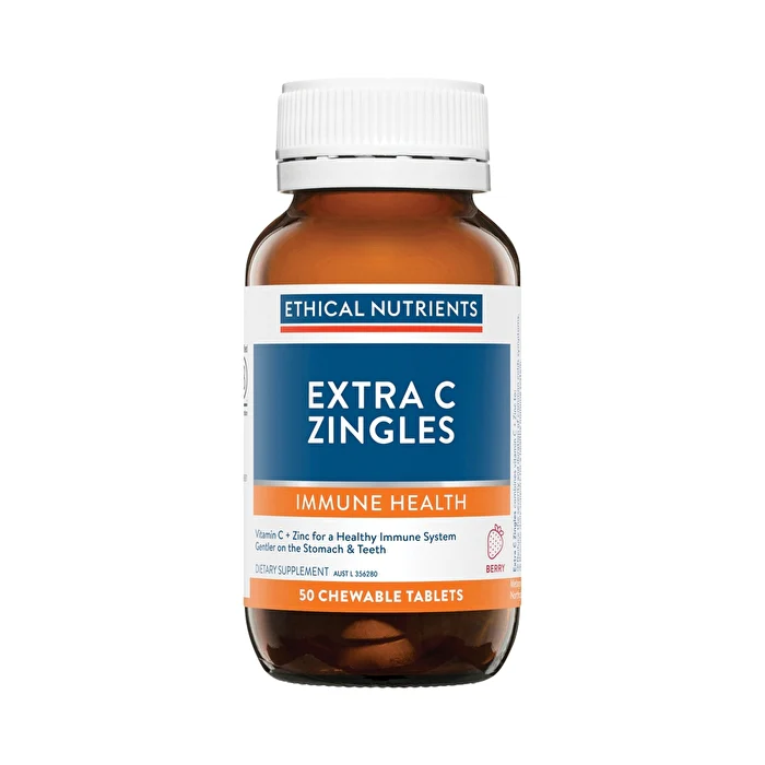 Metagenics Ethical Nutrients Extra C Zingles Chewable Berry 50t - Olabens