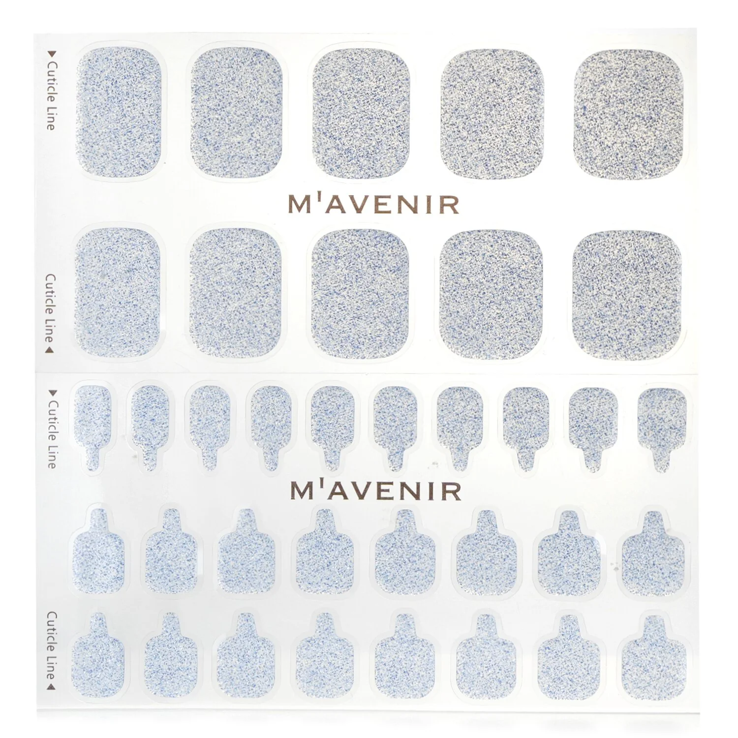 Mavenir Nail Sticker (Blue) - # Fiesta Ocean Blue  32pcs - Olabens